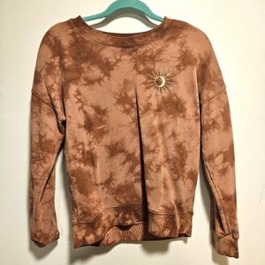 Madewell Moonphase Graphic Tie-Dye Sweatshirt Size Small